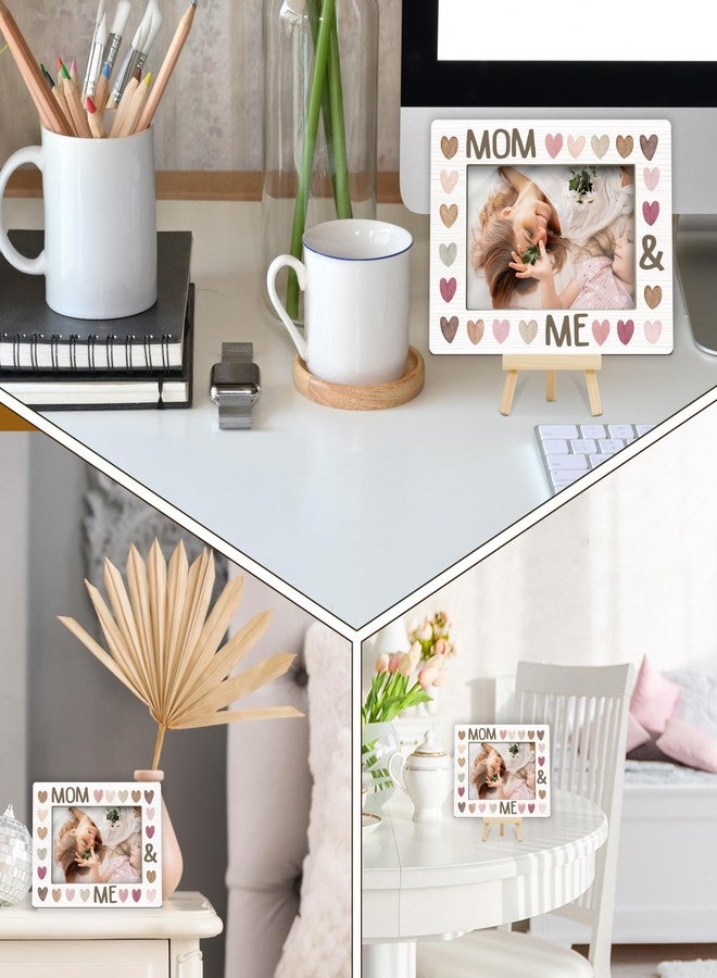 Kqfdr Mommy & Me Picture Frame, Gift for New Mom, First Mother's Day Photo Frame Gifts from Daughter Son, Mommy Birthday Gift (4x6-Horizontal) A05 - Image 5